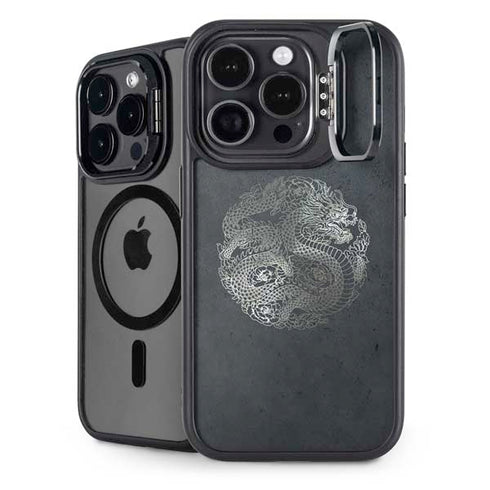 Chinese Black Dragon iPhone 16 Pro Kickstand Case